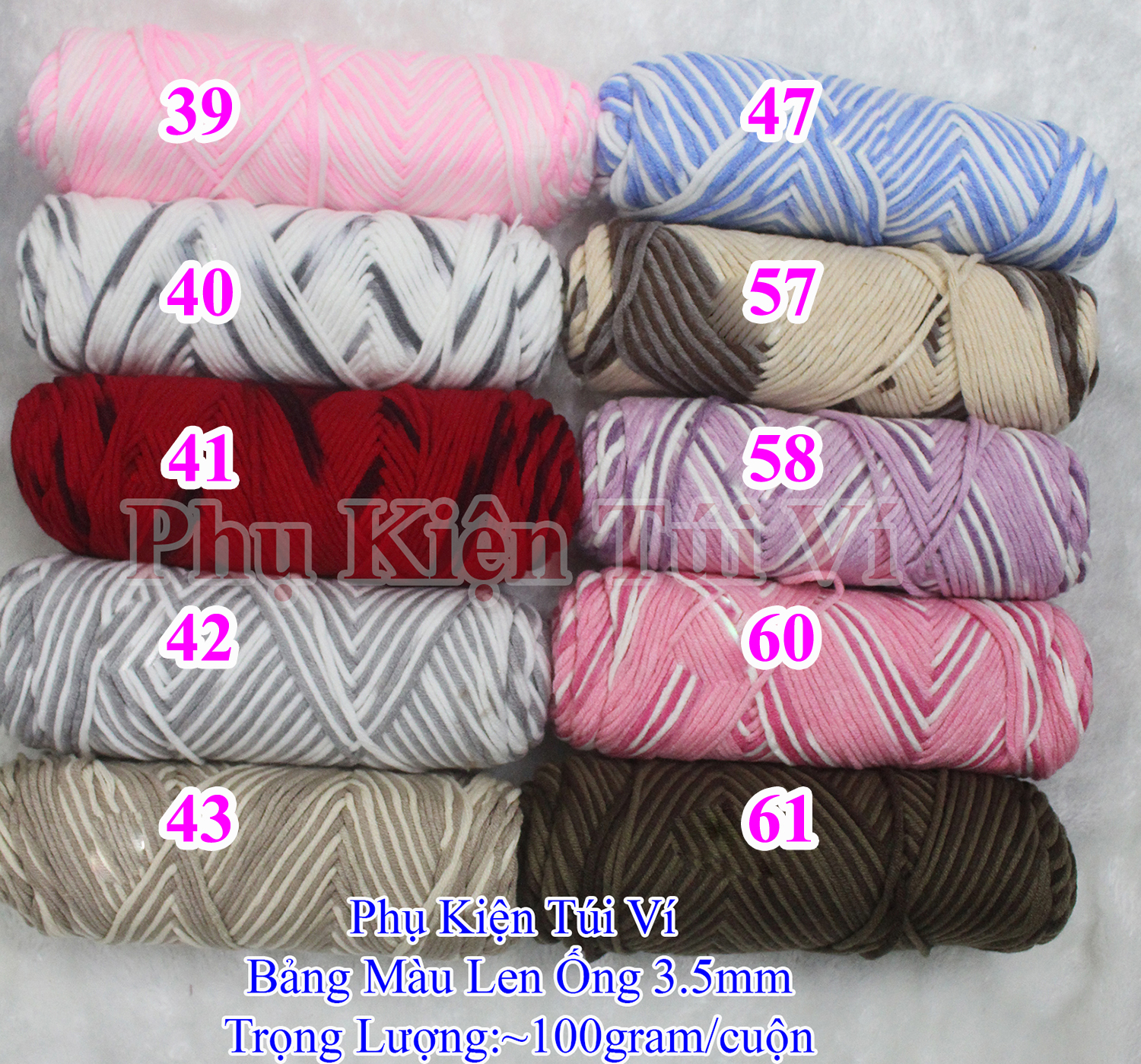 Len Ống 3.5mm / Len Cotton Love