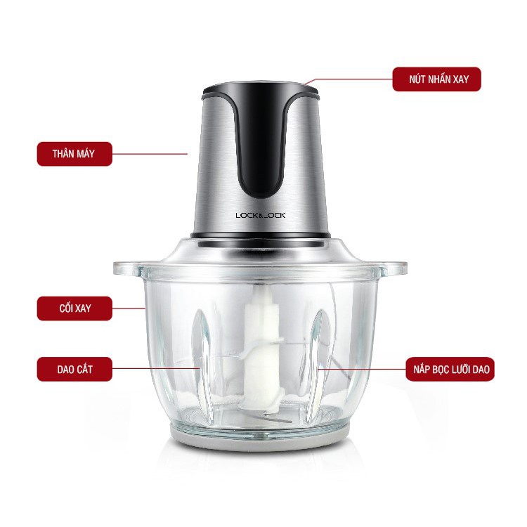 Máy Xay Thịt Dung Tích 2 lít Lock& Lock EJM171 (hàng chính hãng)