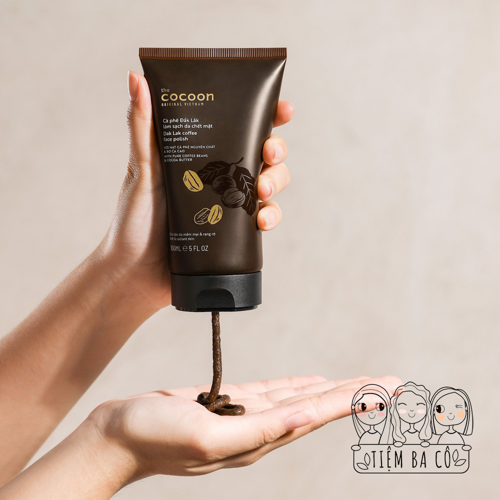Tẩy tế bào chết cho da mặt Cà phê Đắk Lắk Cocoon 150ml.