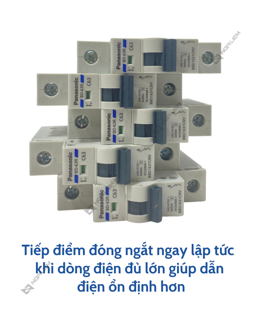 Cb 1 pha 6a, 10a, 16a, 20a, 25a, 32a, 40a, 50a, 63a panasonic