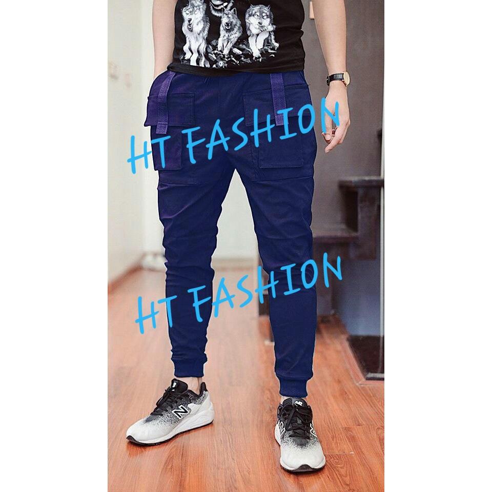 Quần jogger kaki nam túi hộp