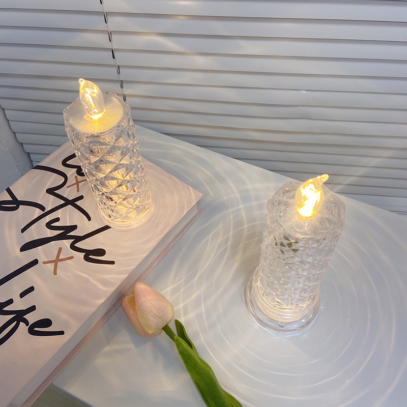 Đèn Nến Hình Hoa Hồng Lãng Mạn