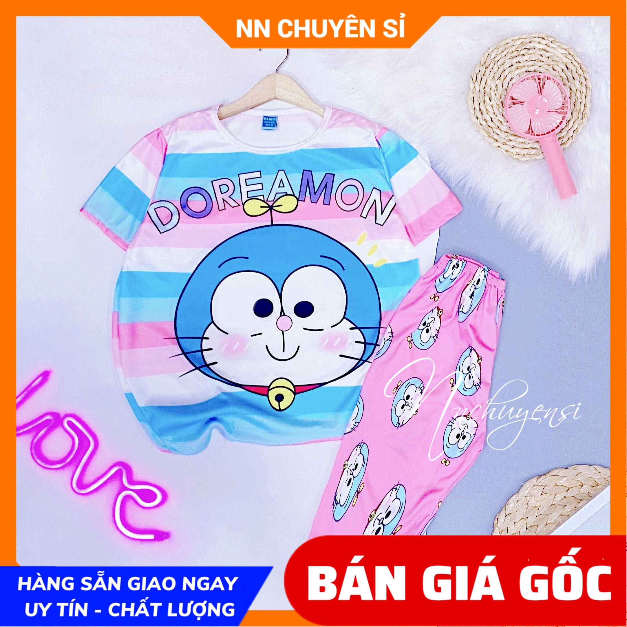 [Hoàn tiền 25-27/4] Đồ bộ thun lửng cho bé mặc nhà size đến 70kg chất thun mềm mịn mát in hình ếch Ngựa Pony hoạt hình dễ thương 🛑 Đồ bộ dễ thương 🛑 Đồ bộ nữ 🛑 Đồ bộ hoạt hình 🛑 Đồ bộ thun lửng cho bé DBRBL FULL SIZE