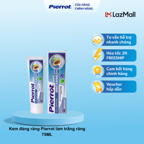 Kem Đánh Răng PIERROT Làm Trắng Răng Dung Tích 75ML