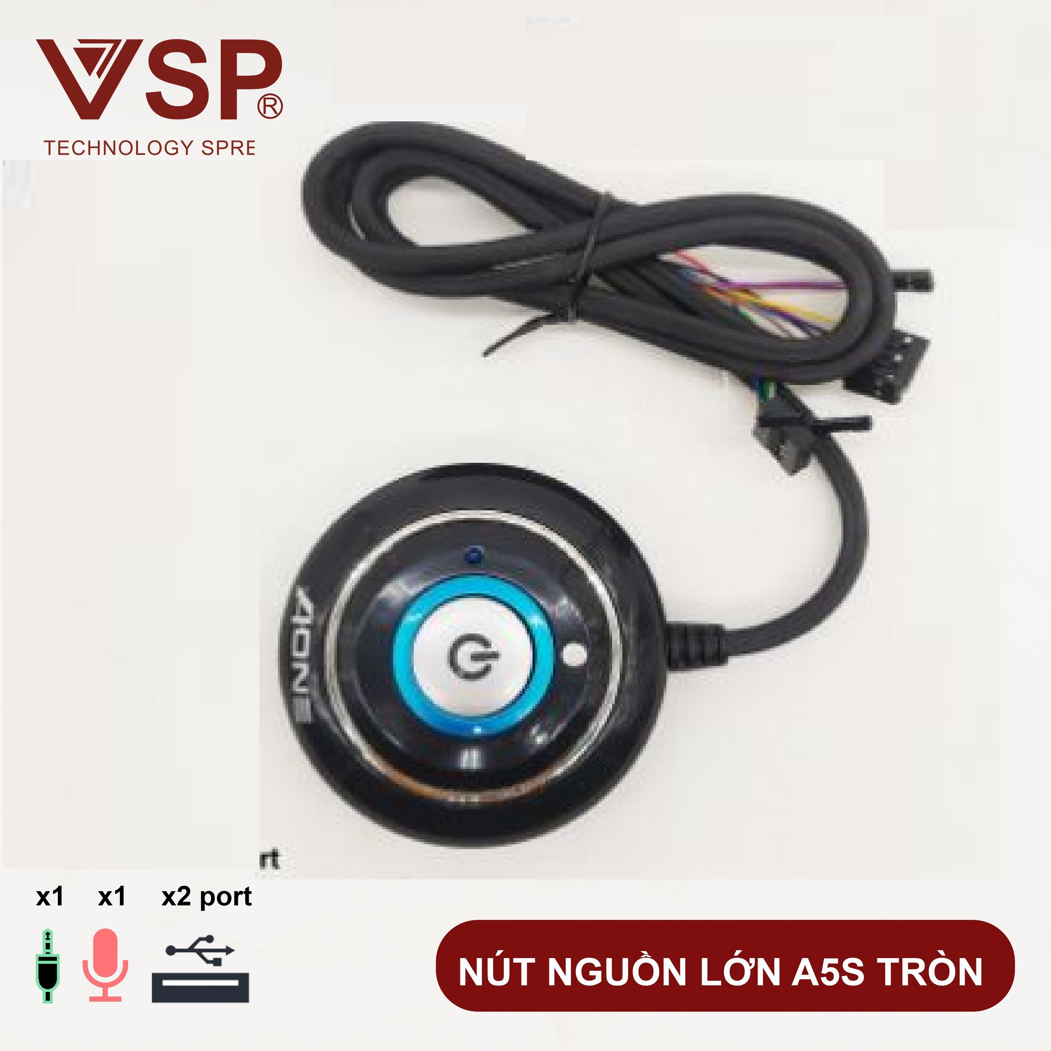 Nút Nguồn Aone Loại dán (Tròn)