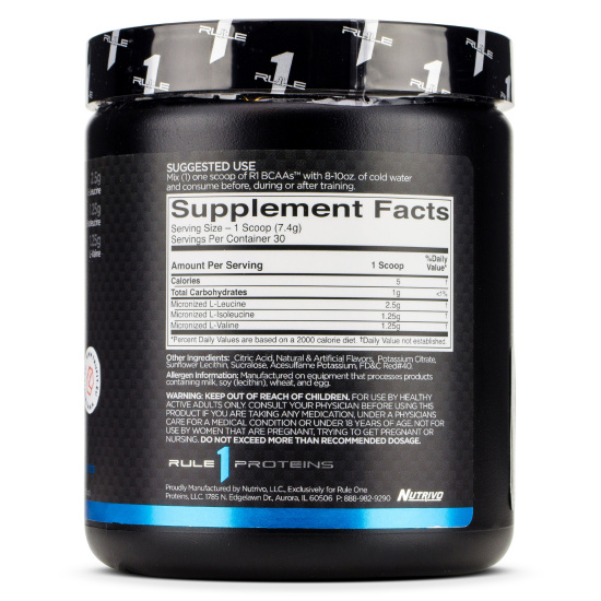 Thực phẩm bổ sung Rule 1 BCAA 30 servings - 213g