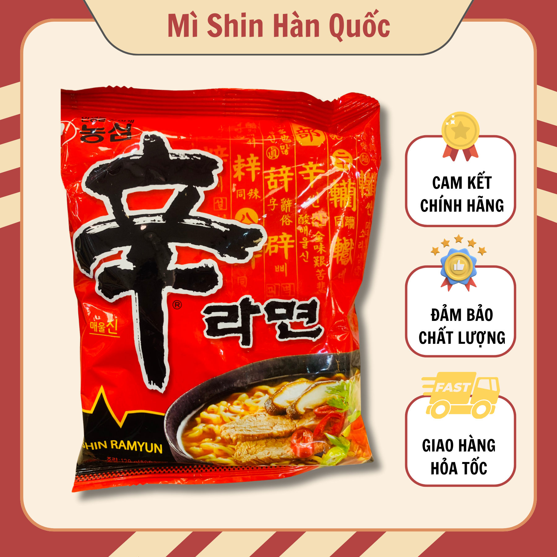 Mì shin Hàn Quốc 120g
