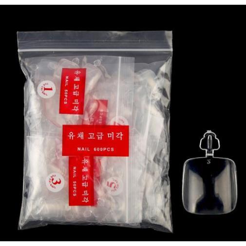 Móng úp chân loại có tay cầm ( 1 túi 600 móng đủ size )