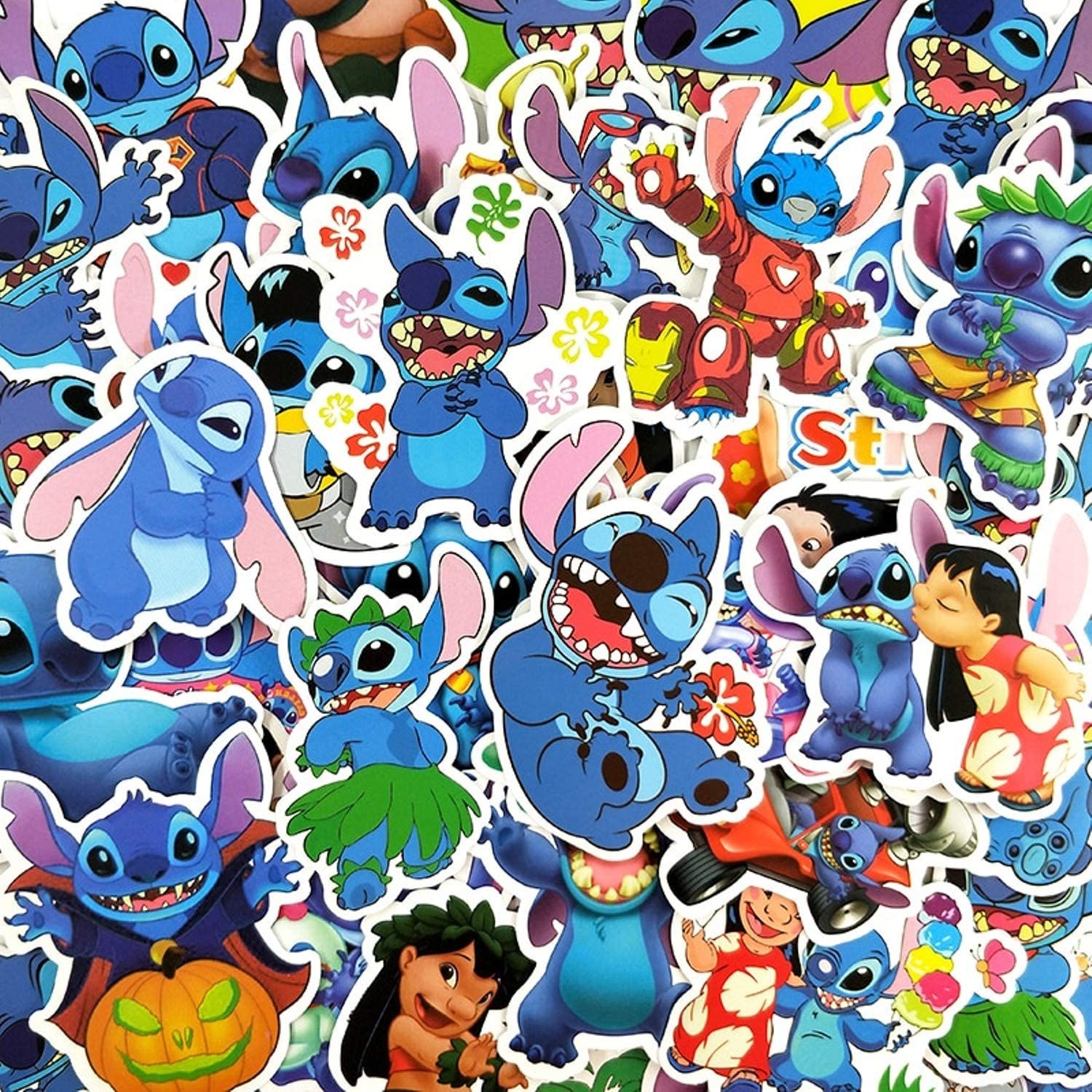 Set 30-80 Sticker Stitch ảnh decal hình dán ép lụa