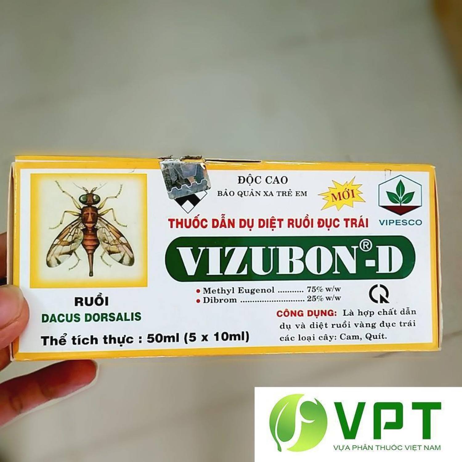 VIZUBON-D – thuốᴄ dẫn dụ ruồi đục nụ, đục trái [PhanBonOnline]