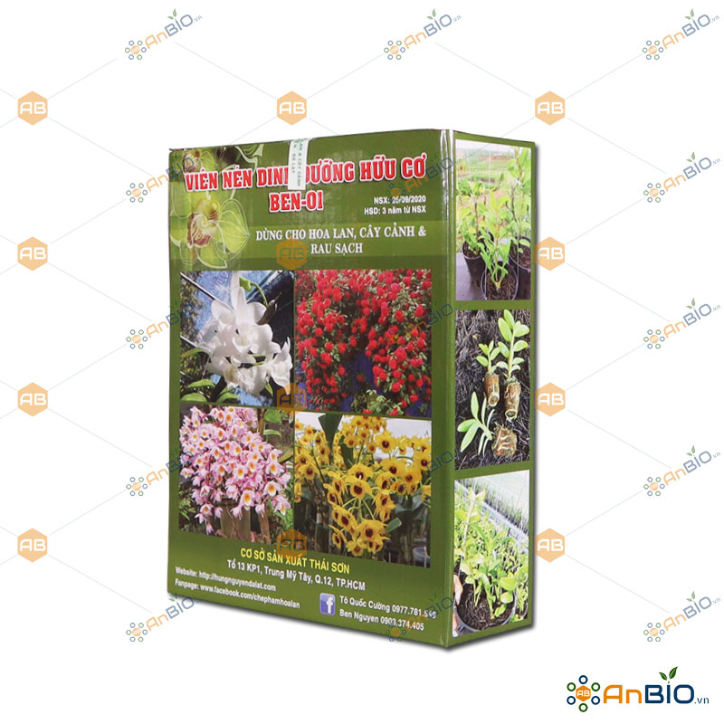 [HCM]VIÊN NÉN DINH DƯỠNG HỮU CƠ BEN-01 HÙNG NGUYỄN Hộp 1KG  - B3.1001
