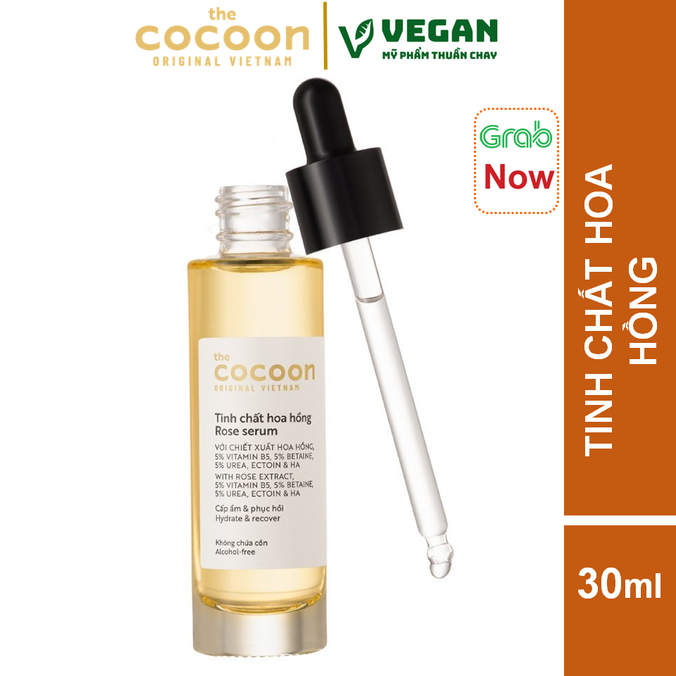 Tinh chất hoa hồng cocoon 30ml (rose serum) thuần chay
