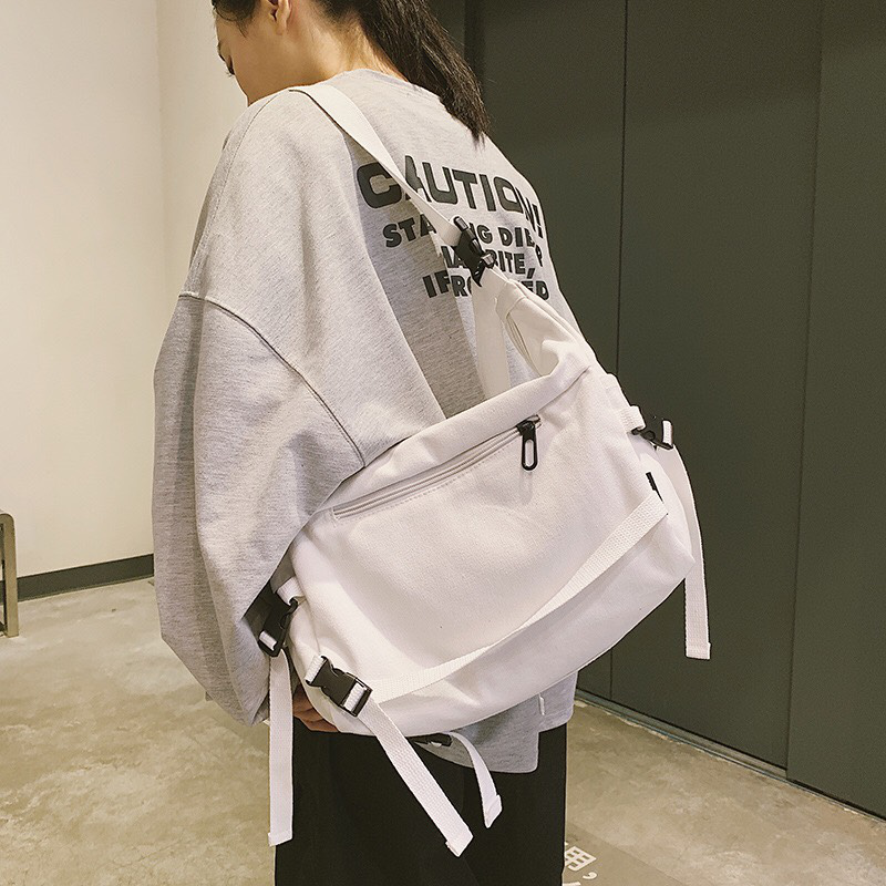 [HCM]Túi đeo chéo vải Canvas thời trang Hàn Quốc đẹp đi học đi chơi hot 2020