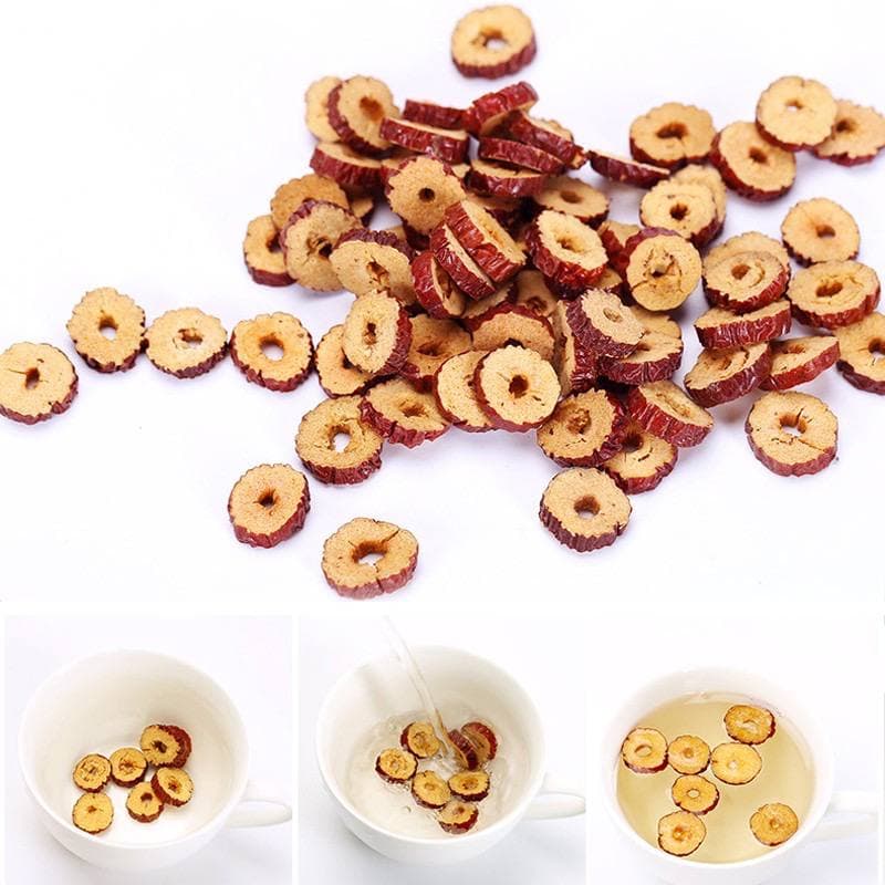 Táo đỏ thái lát sấy khô - gói 100g