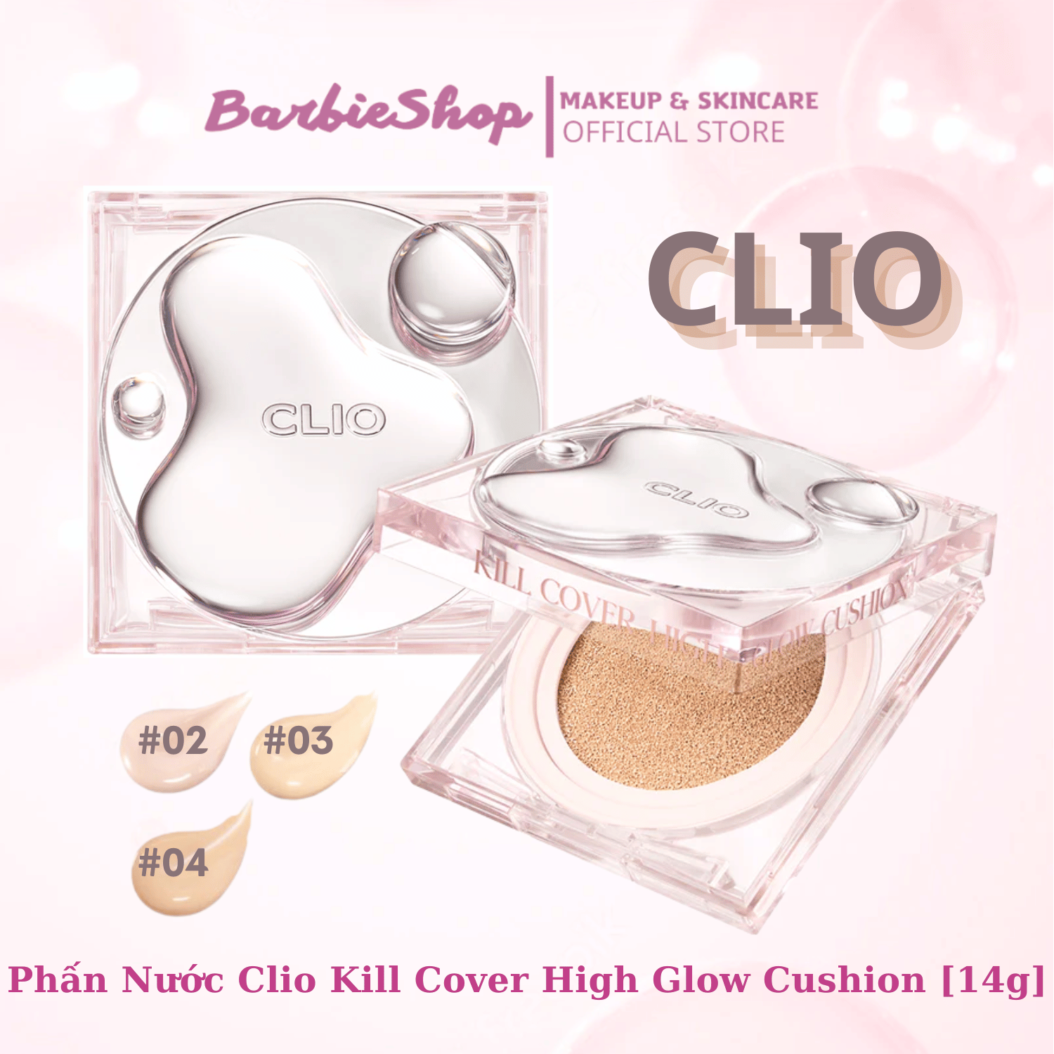 Phấn Nước Clio Kill Cover High Glow Cushion [14g]