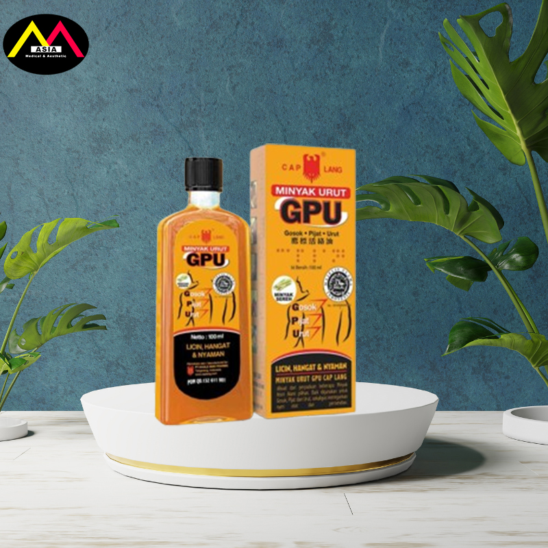 Dầu GPU Minyak Urut Cap Lang xoa bóp đau cơ bong gân bầm tím làm nóng cơ tinh chất sả gừng indonesia 60ml