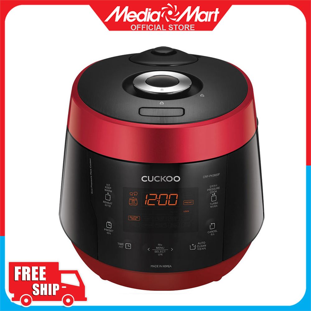 Nồi cơm áp suất điện tử 1.08l cuckoo crp-pk0600f-korean