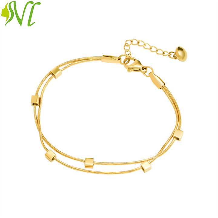 Lắc tay nữ Titan 2 tầng qúa cute ( 15 ngày đổi trả nếu không giống hình)