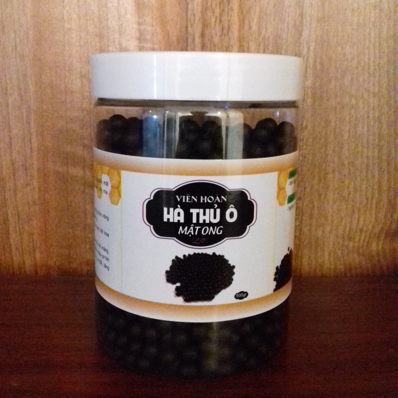 1kg viên hà thủ ô mật ong đen tóc đẹp da