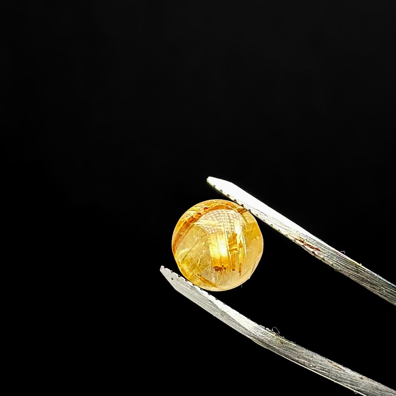 Hạt Thạch Anh Tóc vàng tự nhiên size 11mm, 10mm, 8mm