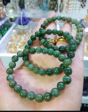 [HCM]VÒNG CHUỖI ĐEO TAY NGỌC THẠCH PHONG THỦY (8 LY HÌNH CHỤP THẬT )