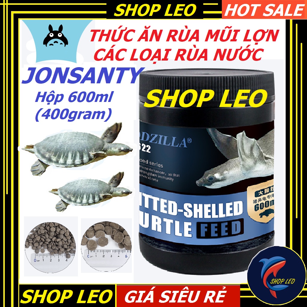Thức ăn rùa mũi lợn JONSANTY- cám dinh dưỡng rùa mũi lợn và các loại rùa nước- shopleo