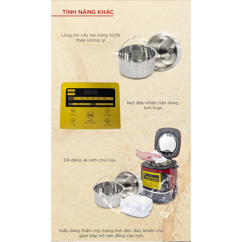 Nồi Cơm Tách Đường Hàng Thanh Lý Magic Korea A510/A511(Dành Cho Người Giảm Cân Bị Tiểu Đường)