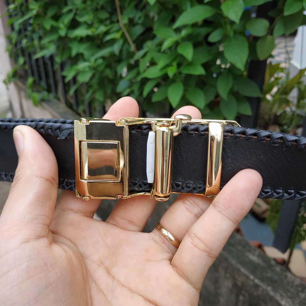 [FREE SHIP] Thắt Lưng Cá Sấu Liền Nguyên Tấm Lưng [ĐAN VIỀN THỦ CÔNG 100% RẤT BỀN]