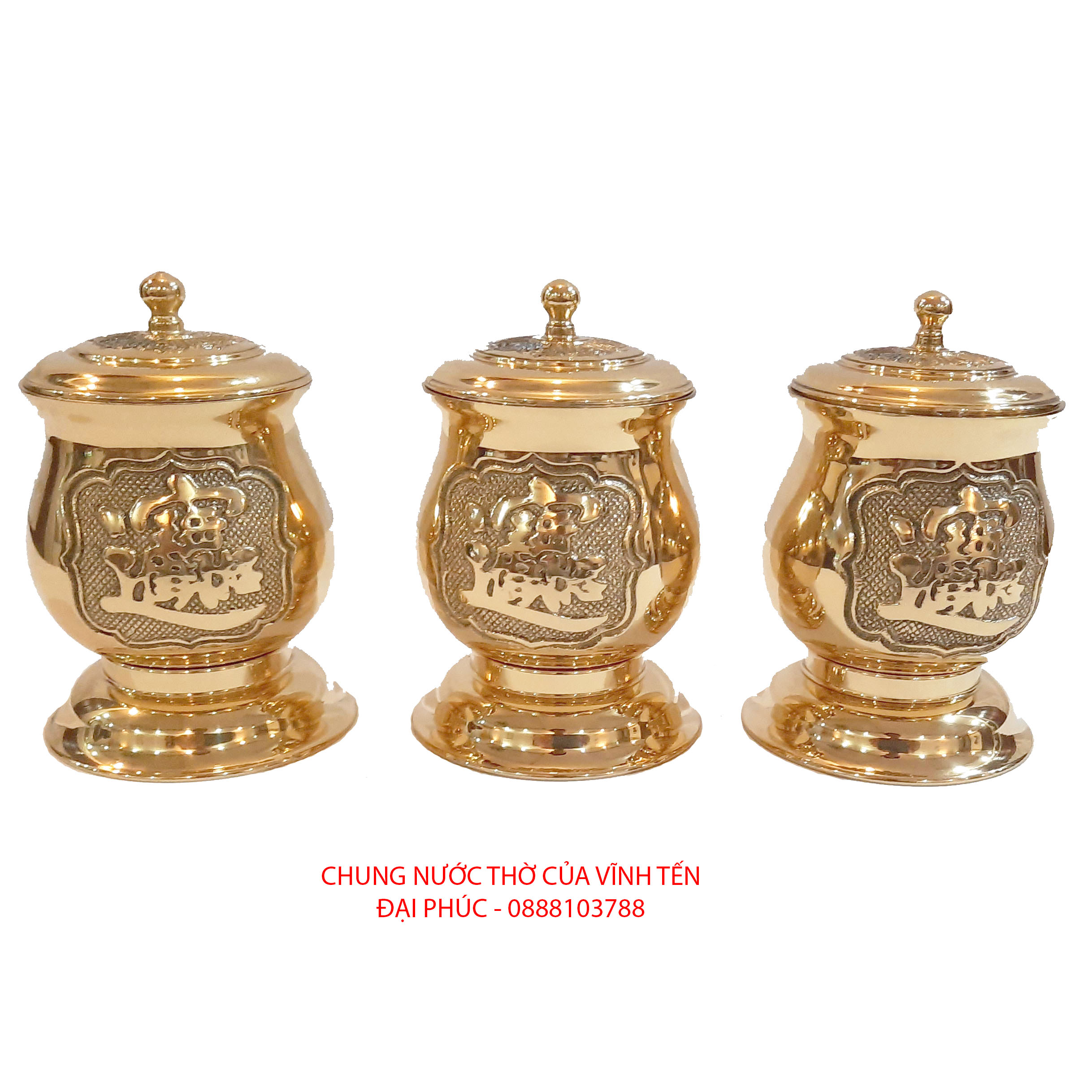 Đồ thờ chung nước bằng đồng