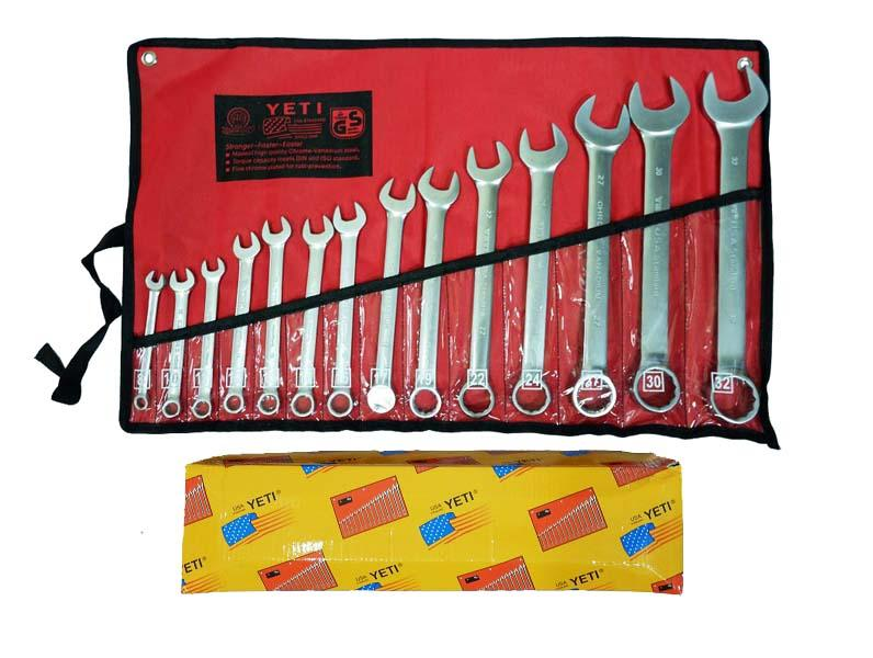 (2.8kg) Bộ chìa khóa sửa xe - Bộ cờ lê 10-32mm 14 cây, phù nhu cầu chuyên dụng như gara oto, ô tô tải, xưởng cơ khí