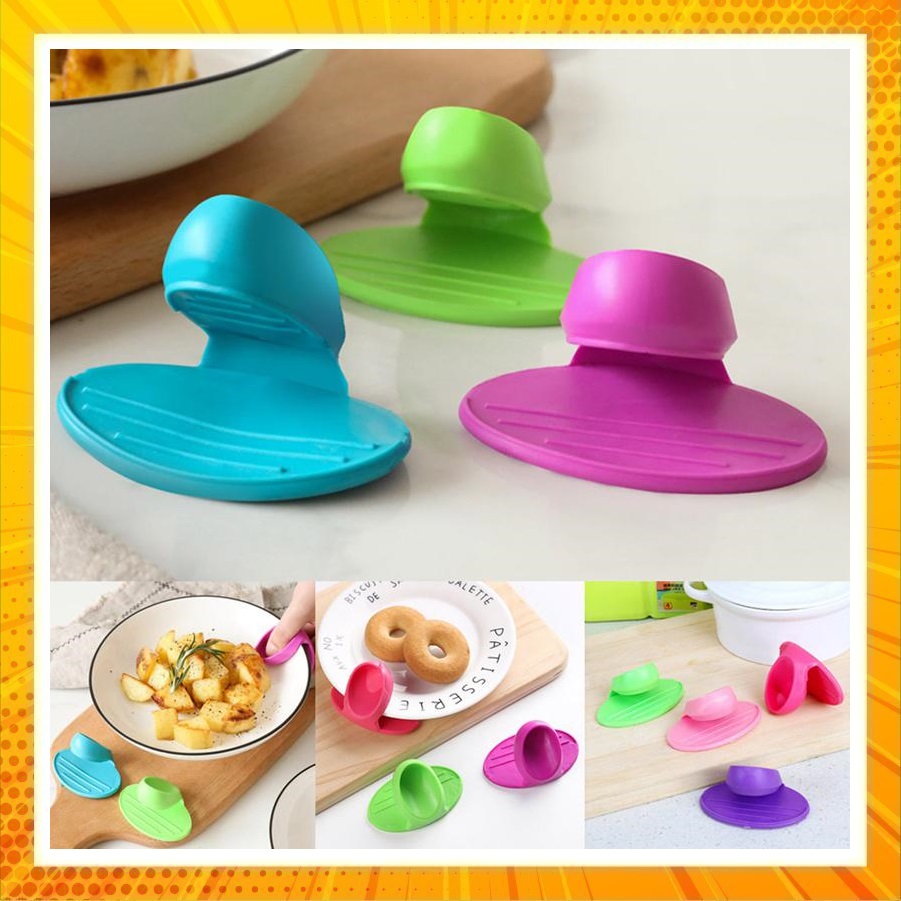 Combo 2 miếng nhấc nồi chống nóng silicon