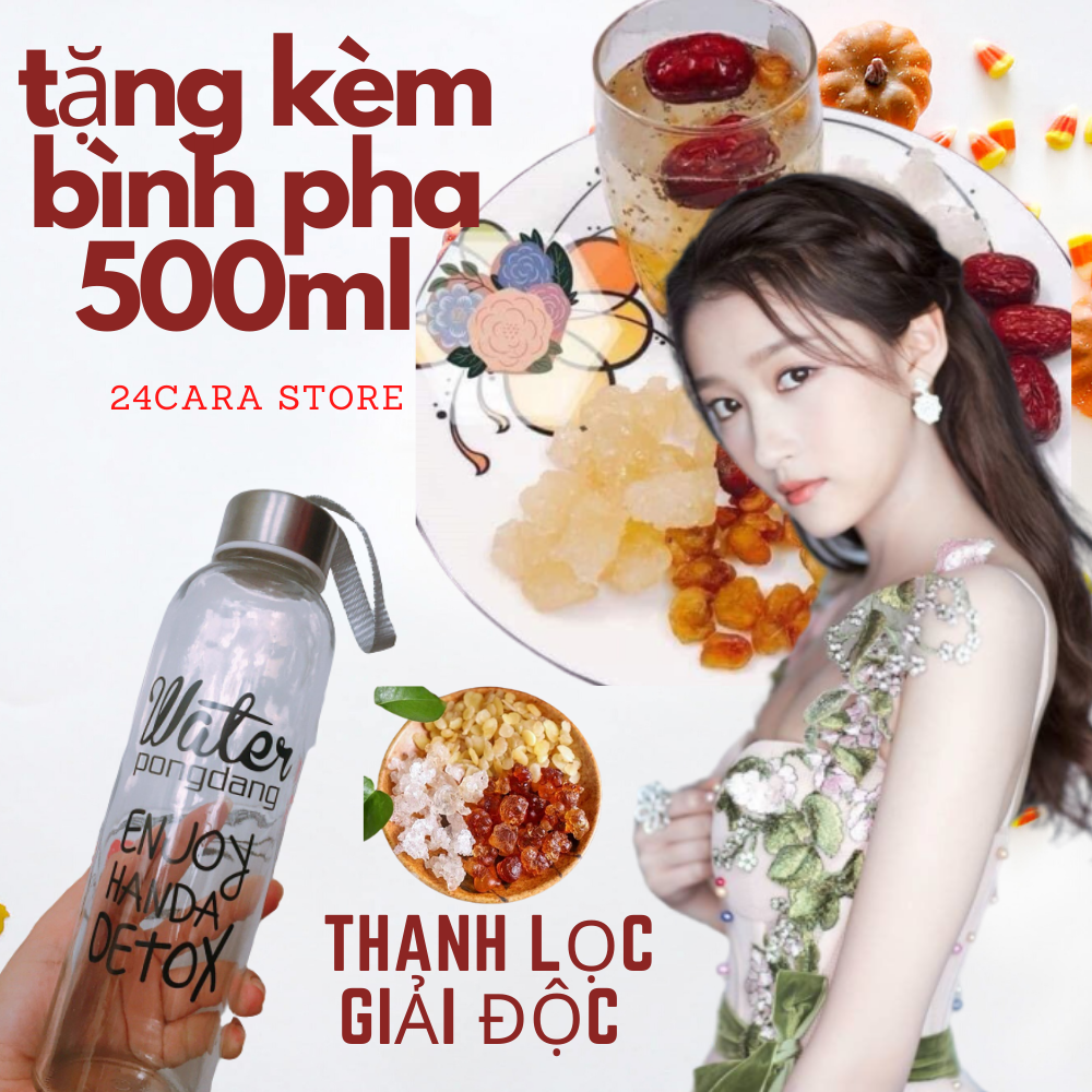 [COMBO ĐẦY ĐỦ KÈM QUÀ TẶNG ] NGUYÊN LIỆU NẤU CHÈ DƯỠNG NHAN - 12 VỊ THANH MÁT- TẶNG BÌNH THỦY TINH 500 ML