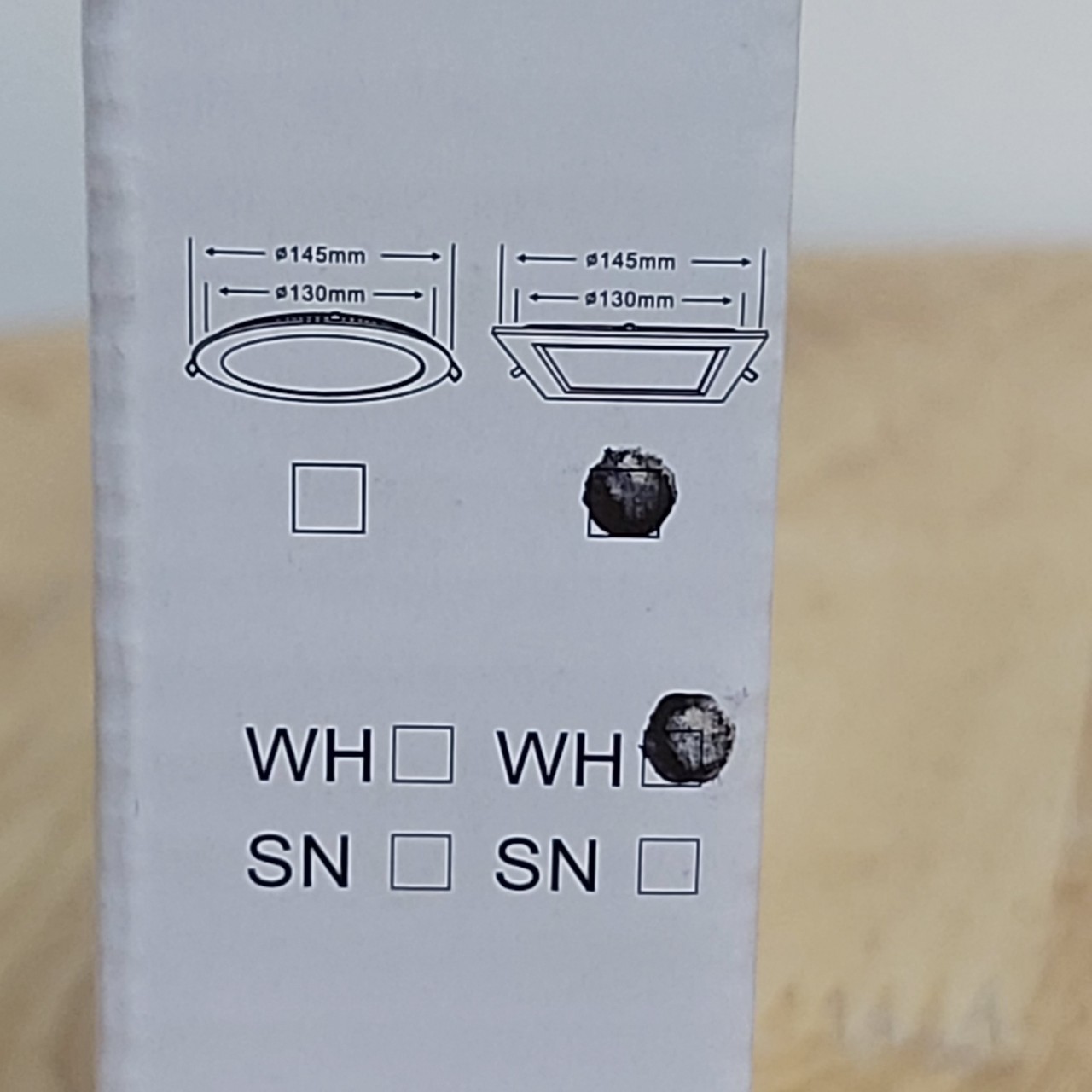 Đèn led DOWNIGHT âm trần vuông 9W