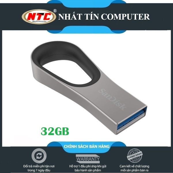 Bảng giá [HCM]USB 3.0 SanDisk CZ93 Ultra Loop 32GB 130MB/s (Bạc) - Hàng chính hãng Phong Vũ