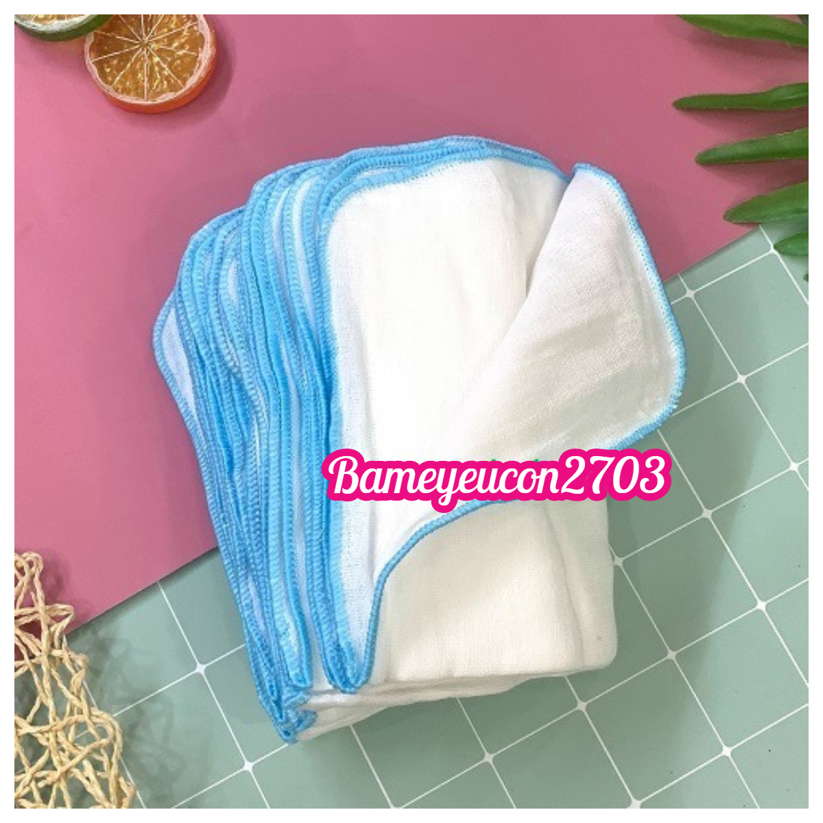Set 10 khăn sữa Mipbi 4 lớp