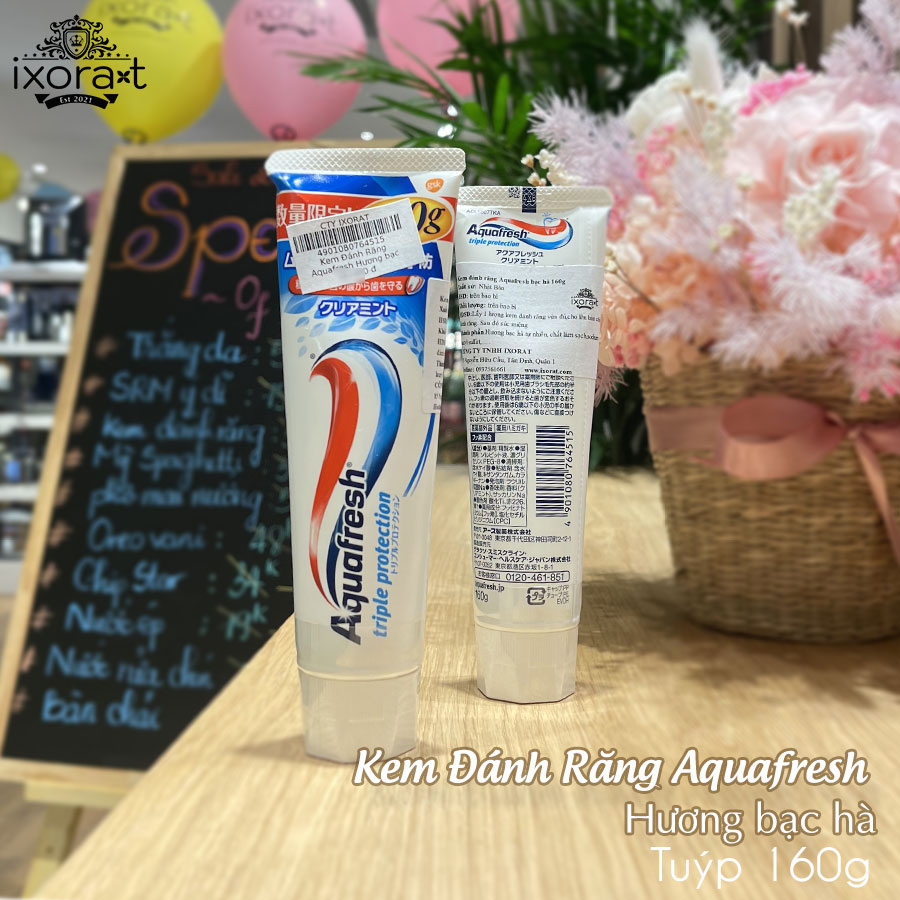 Kem đánh răng Aquafresh 140g hàng Nhật