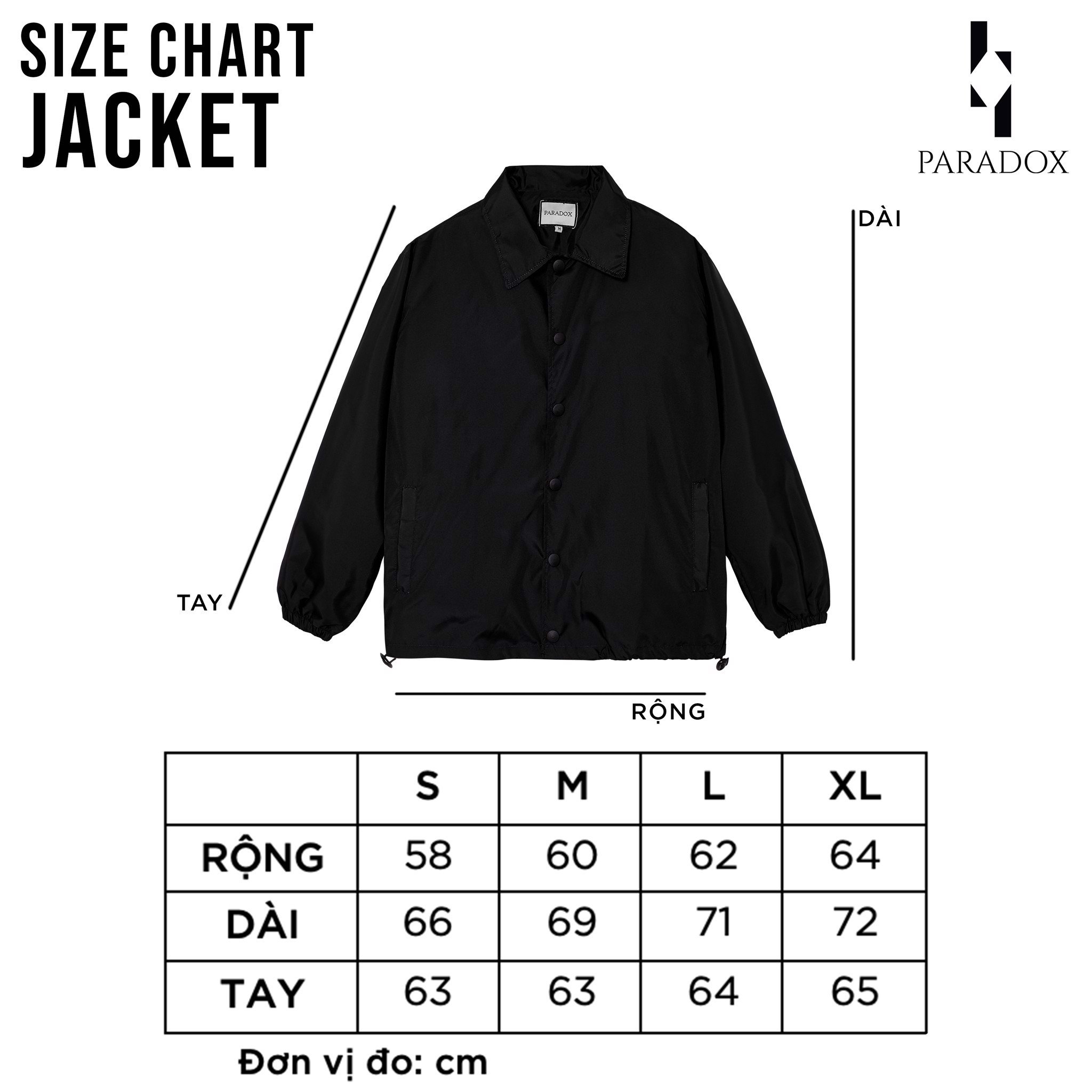 PARADOX Áo khoác dù PRESSE OVER-PRINTED JACKET