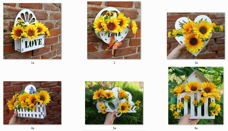 Giỏ hoa treo tường Decor trang trí - nhiều mẫu (Freeship)