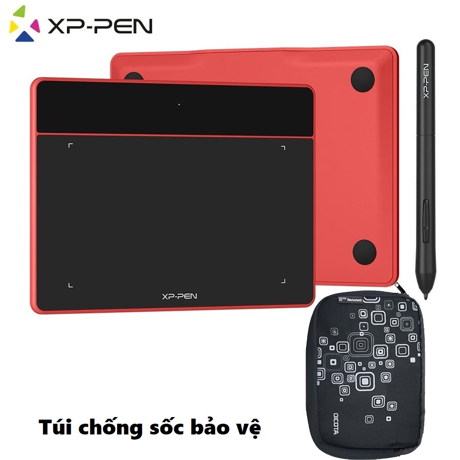 ( Tặng kèm túi chống sốc bảo vệ ) Bảng vẽ máy tính XP-Pen Deco Fun XS - Bảng vẽ đồ họa XP Pen Deco Fun XS kèm bút vẽ không cần pin - Bảng vẽ đồ họa cao cấp - Kèm bút vẽ không cần pin và 10 ngòi dự phòng