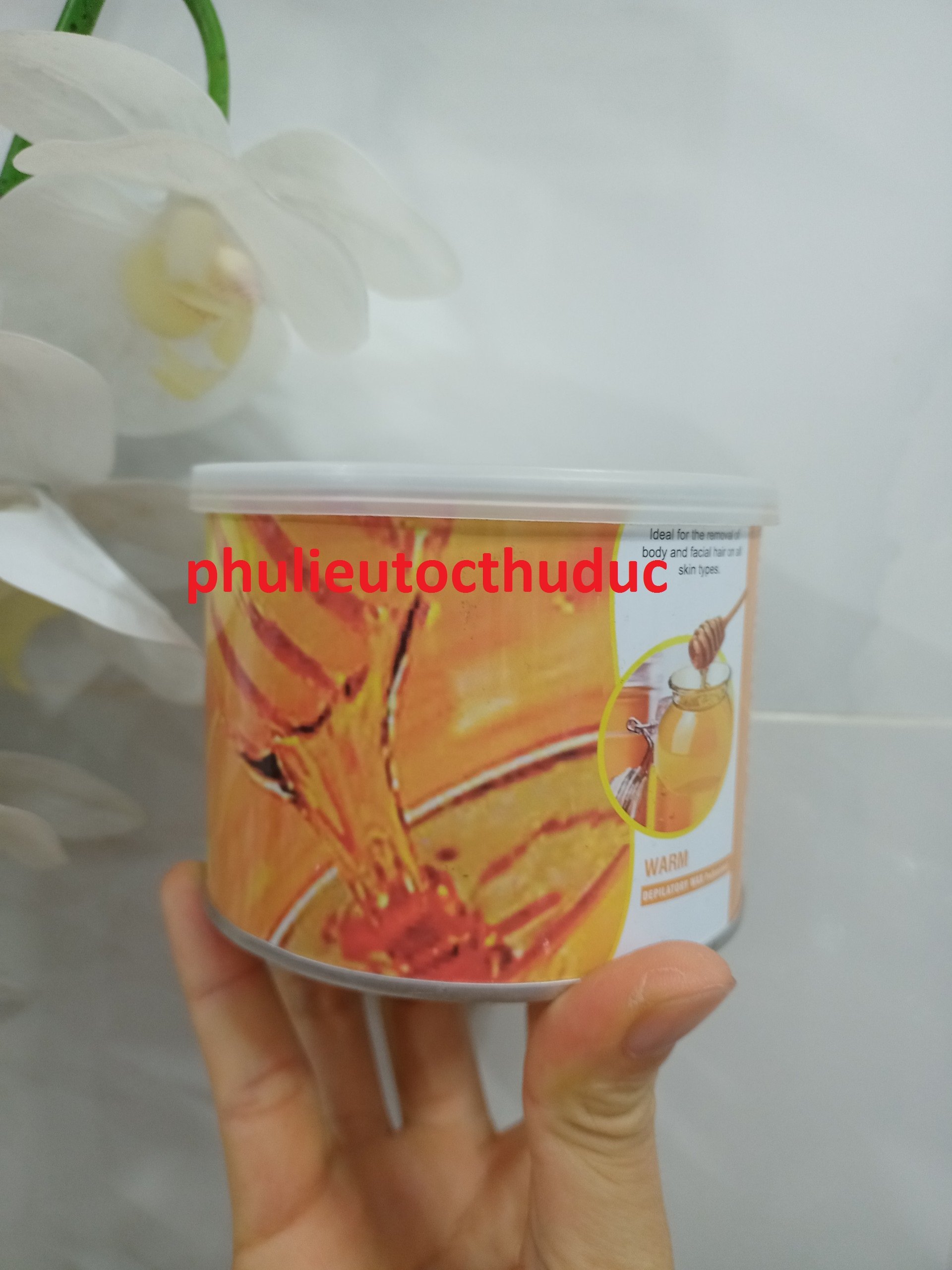 Sáp cứng wax lông nóng mật ong hủ nhôm có khối lượng 400gram