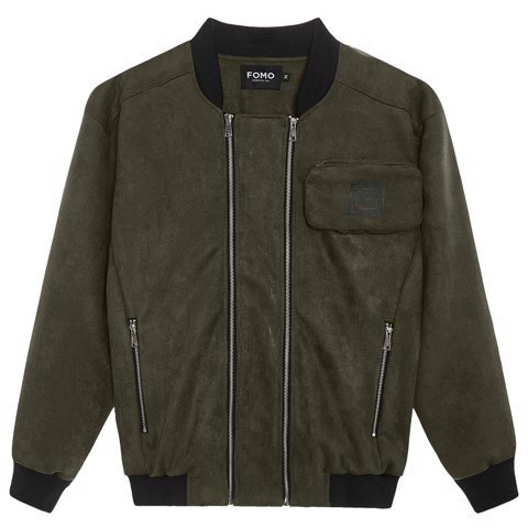 FOMO Áo khoác form rộng Unisex DEUCE ZIP JACKET