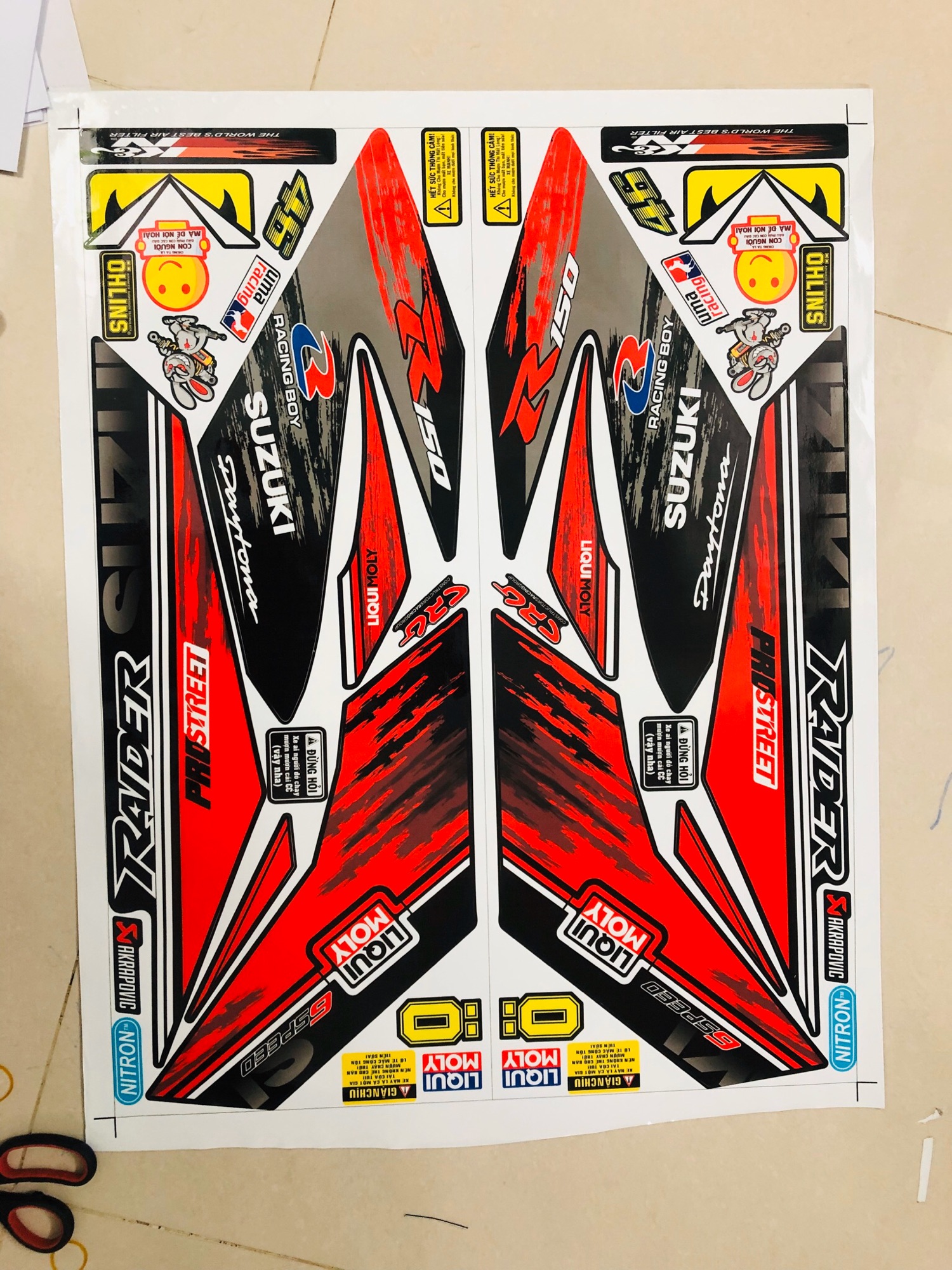 Tem rời Raider Fi Liqui moly