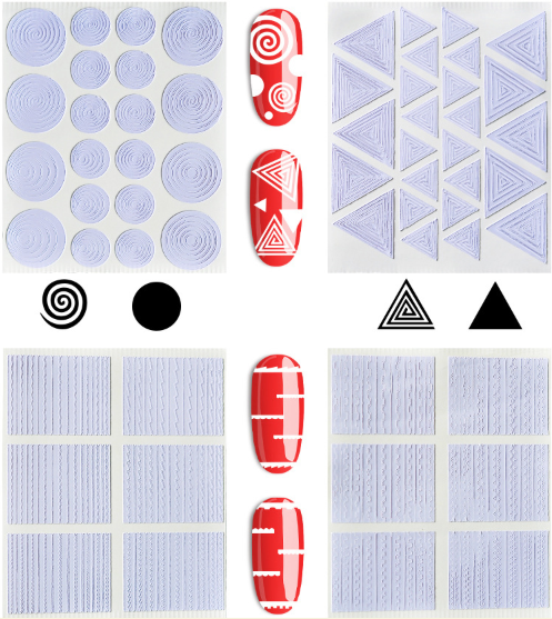 French Tạo Hình Dán Móng ( Set 12 Tấm)