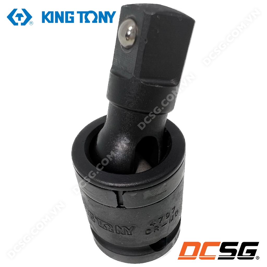 Đầu nối lắc léo đen 1/2" Kingtony 4797 | DCSG