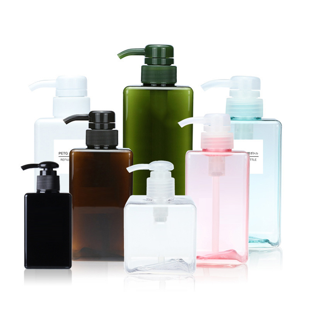 【COD】1 CÁI Nhựa Square Rõ ràng Chai Chất lỏng Xà phòng Whipped Mousse Điểm Đóng chai Dầu gội Lotion Vòi hoa sen Gel Bơm Chai Chai