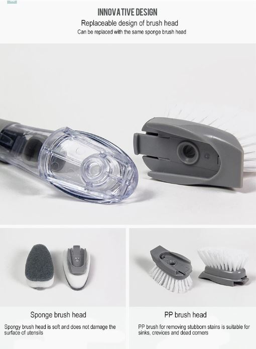 Chổi Cọ Rửa 4In1 Có Chức Năng Bơm Nước Rửa