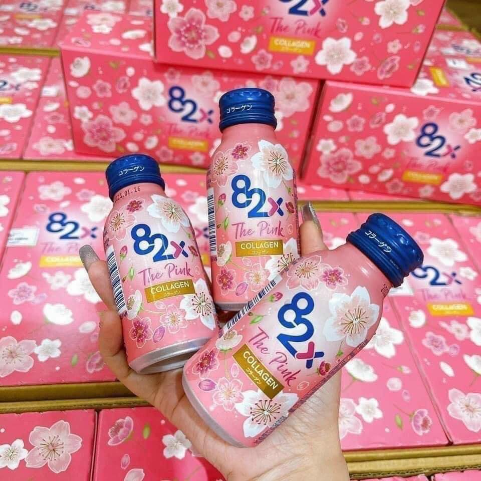 NƯỚC UỐNG COLLAGEN MASHIRO 82X THE PINK (HỘP 10 CHAI X 100ML)
