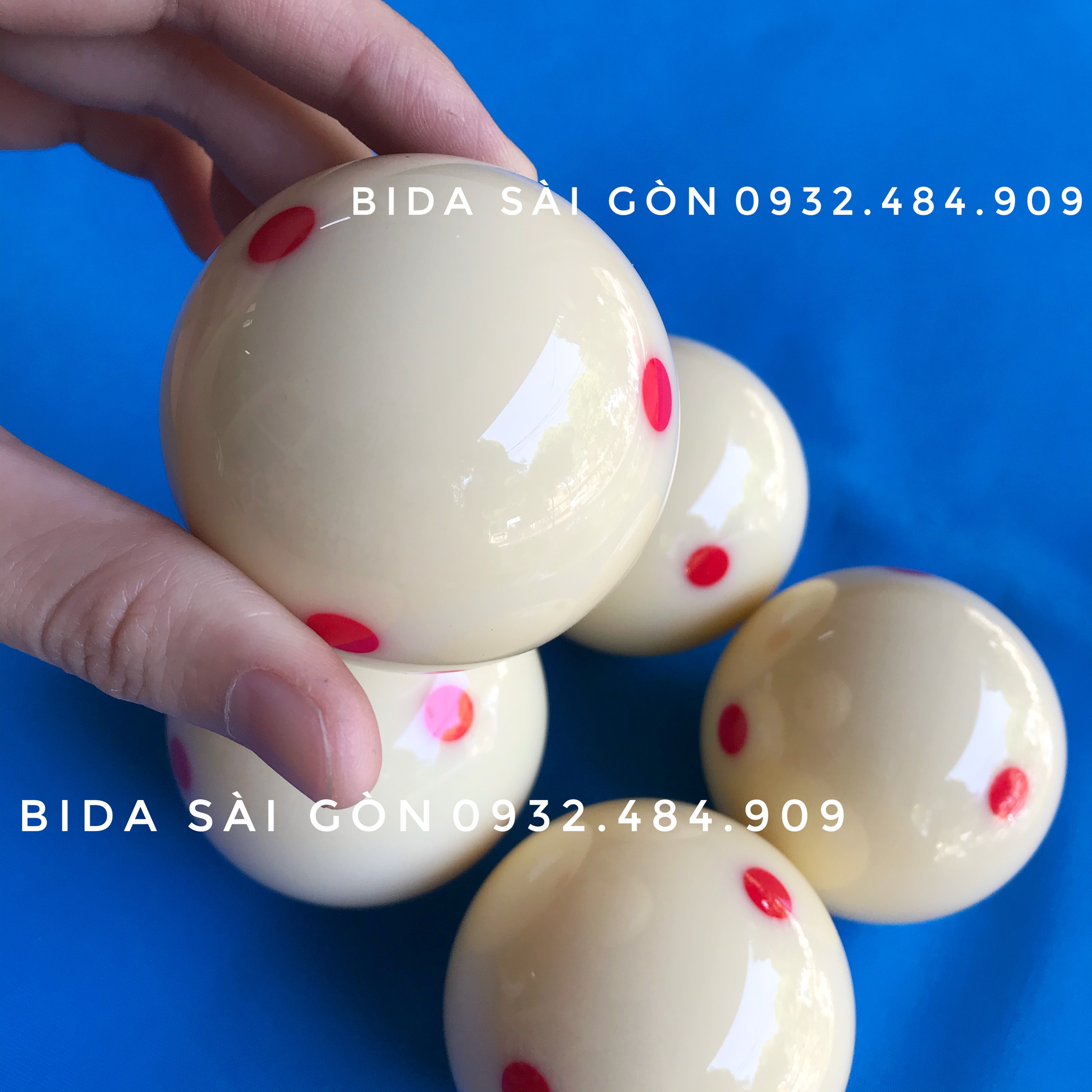 Bi cái bida lỗ 6 chấm