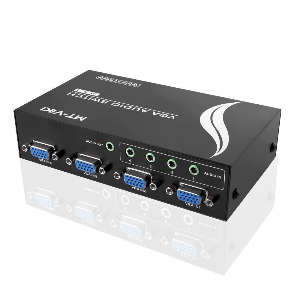 Bộ gộp VGA 4 cổng vào 1 cổng ra MT- Viki (VGA 4 in 1 out Switch)