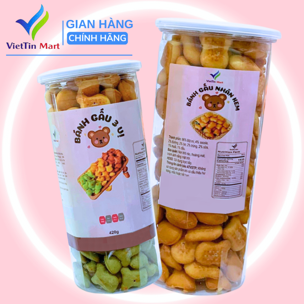 420GR_ Bánh gấu 3 vị -Viettin Mart